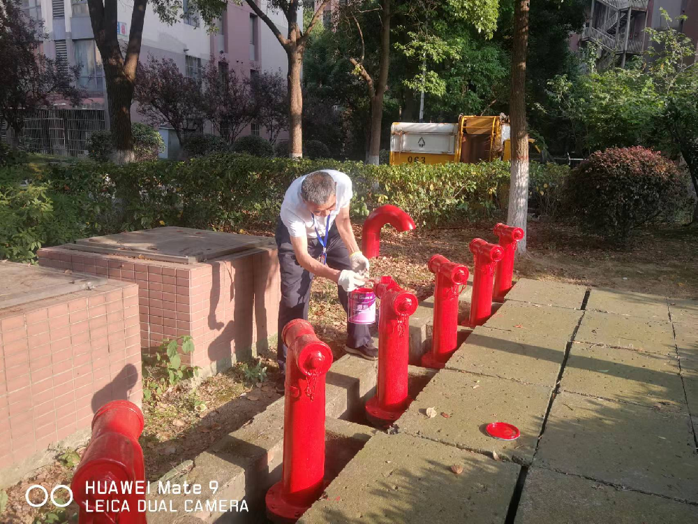 油漆总动员  小区靓起来
