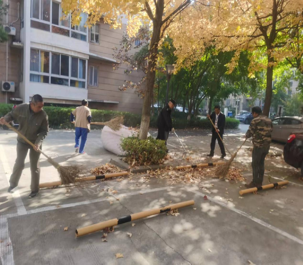 秋微凉 秋叶黄,秋季物业工作忙