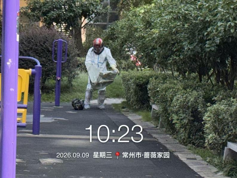 蔷薇家园｜快速处置马蜂窝隐患，筑牢园区安全防线